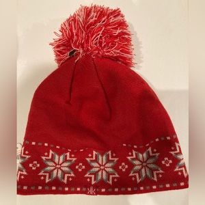 NEW Krimson and Klover red snowflake beanie